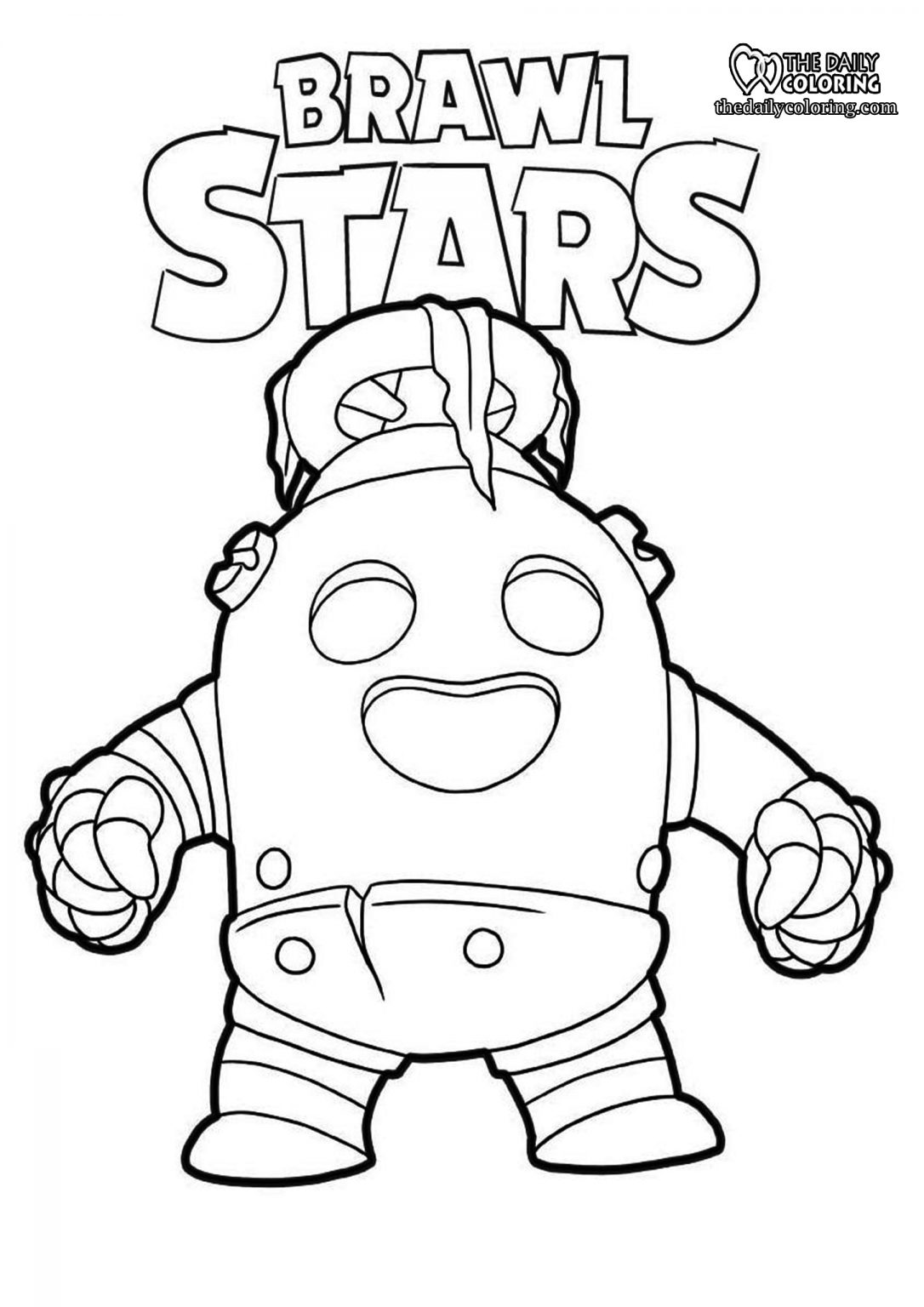 Brawl Stars Coloring Pages The Daily Coloring