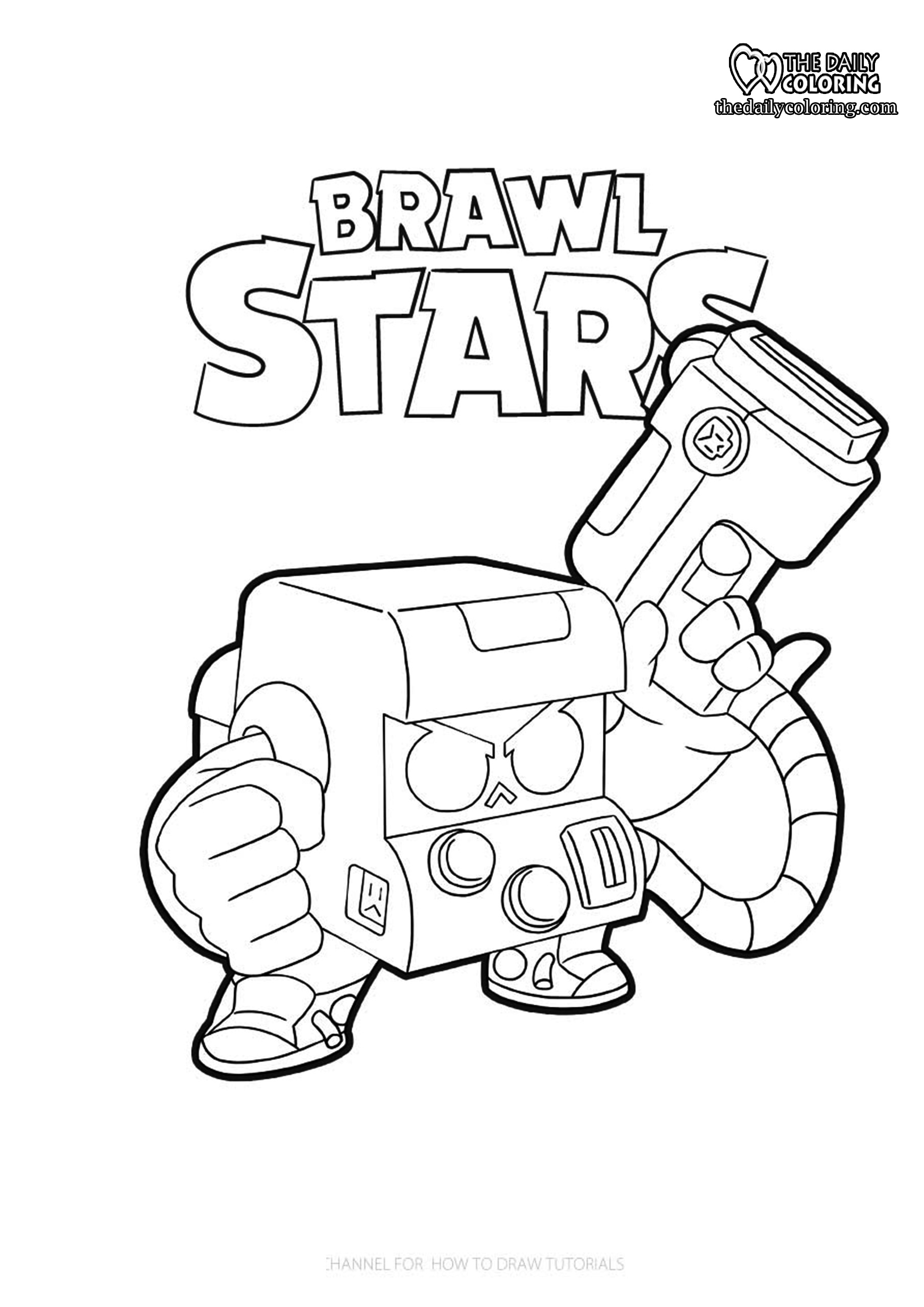 Brawl Stars Coloring Pages - The Daily Coloring