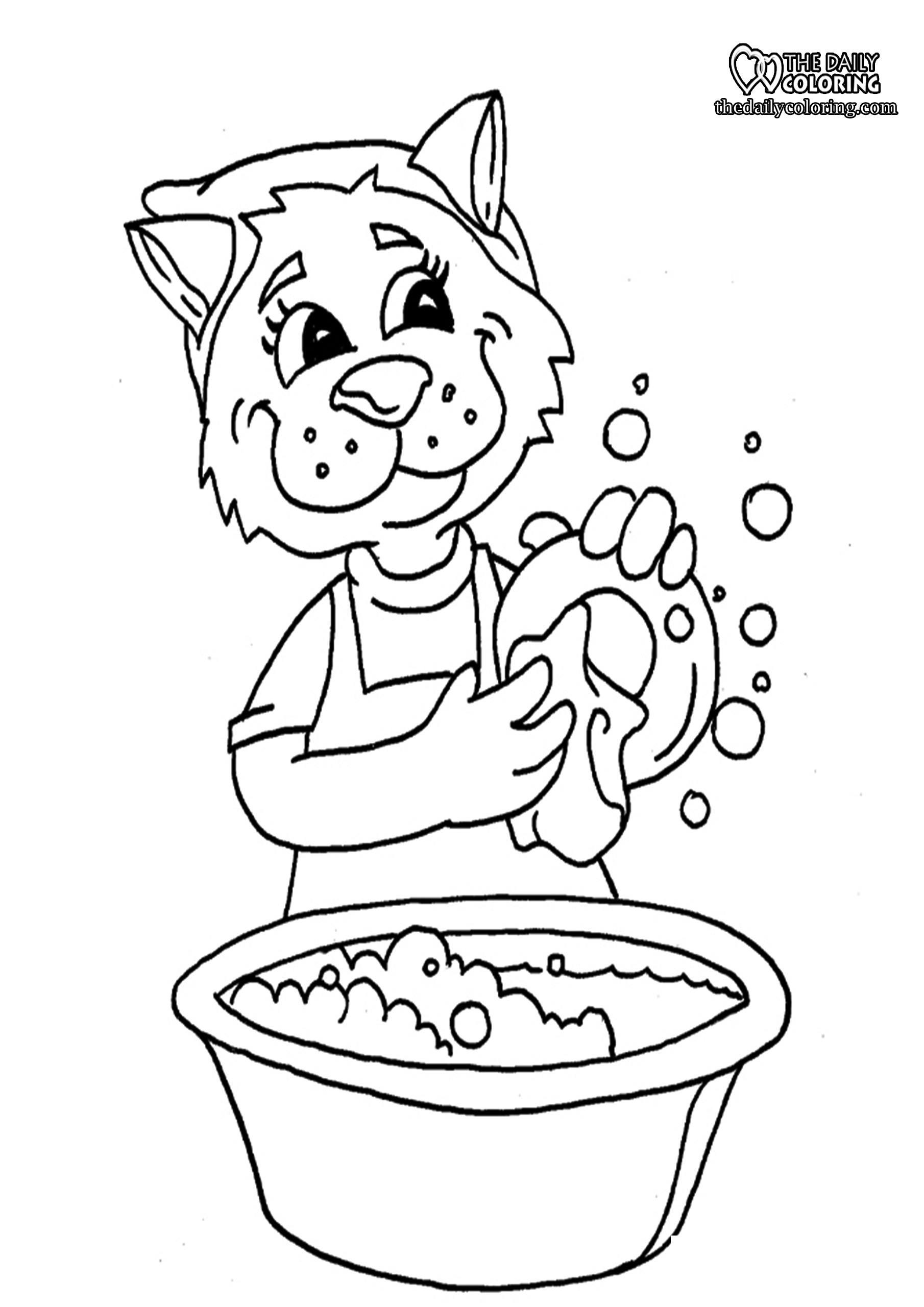 cleaning-coloring-pages