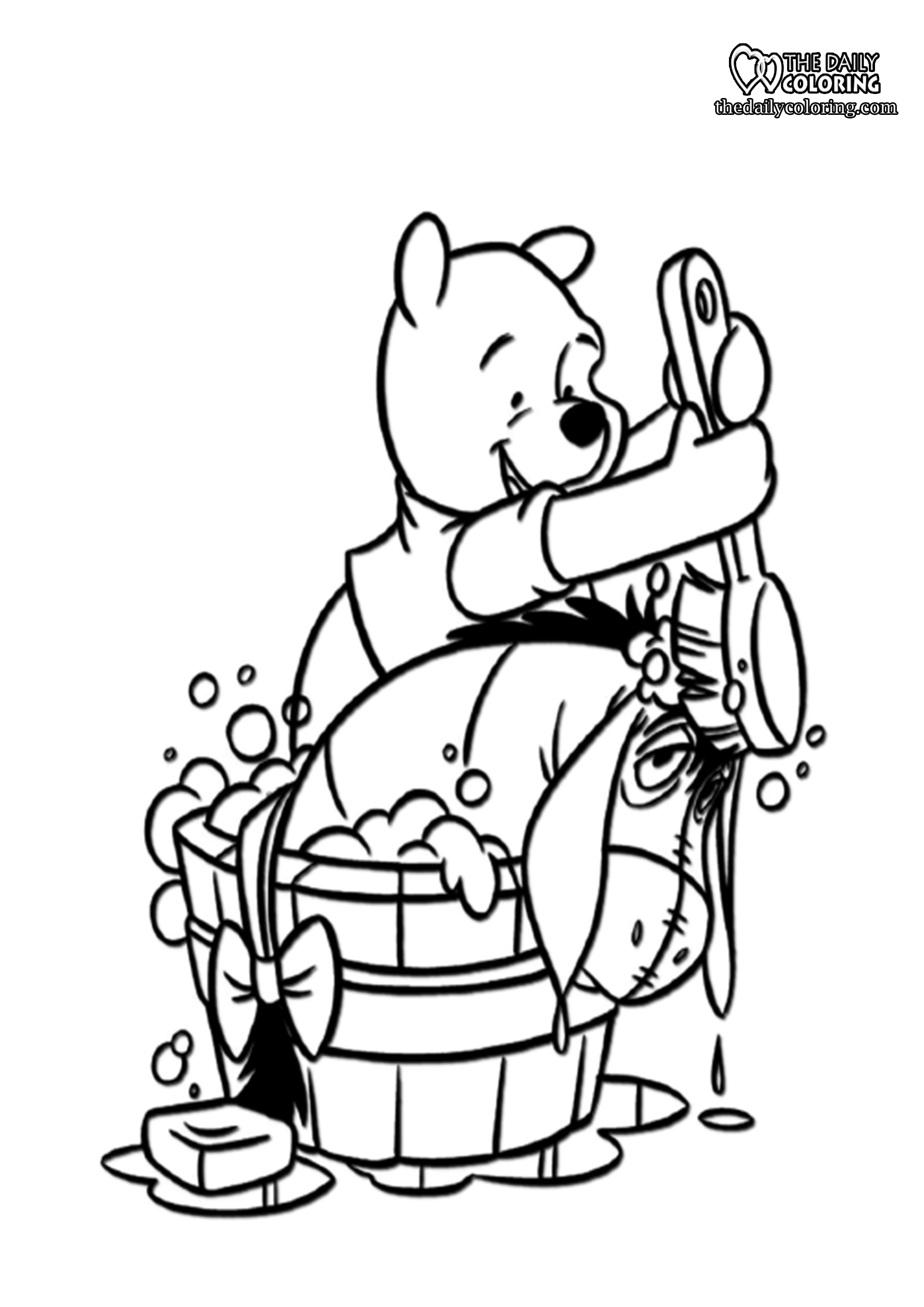 spring cleaning coloring pages