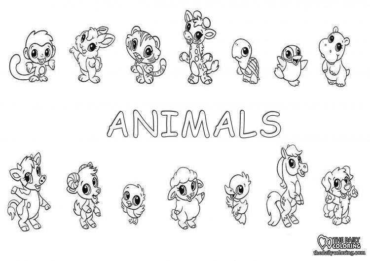 cute-animals-coloring-page
