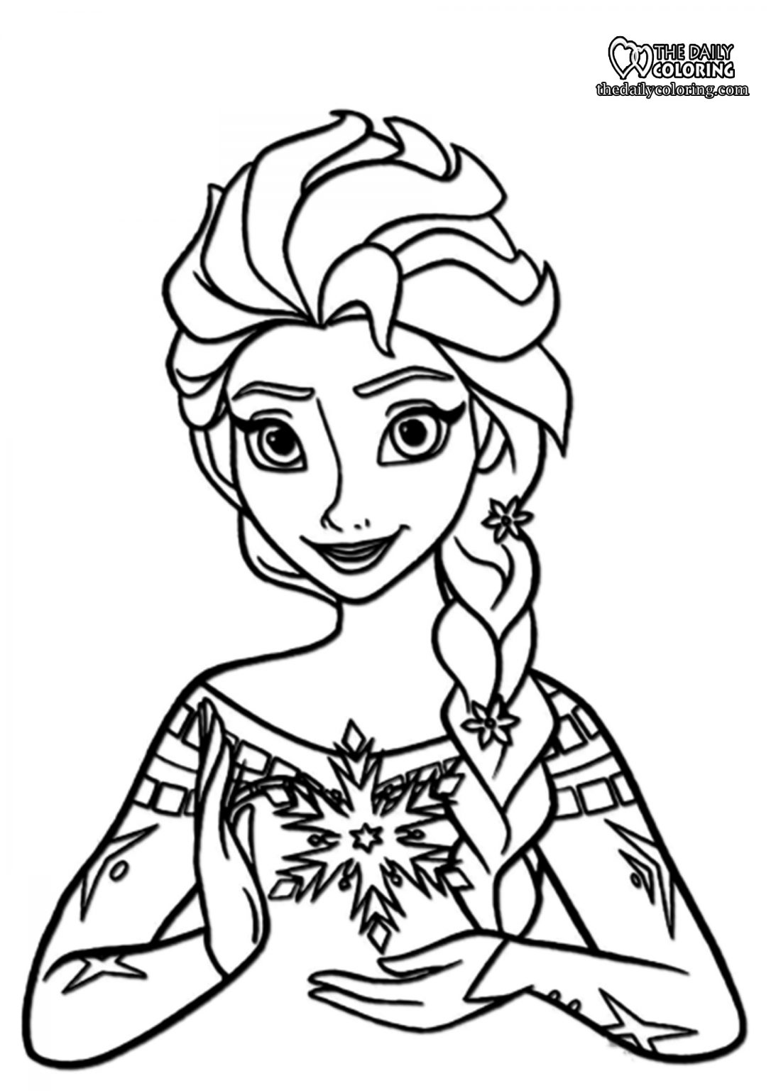 Elsa and Anna Coloring Pages [9 Pages] - The Daily Coloring