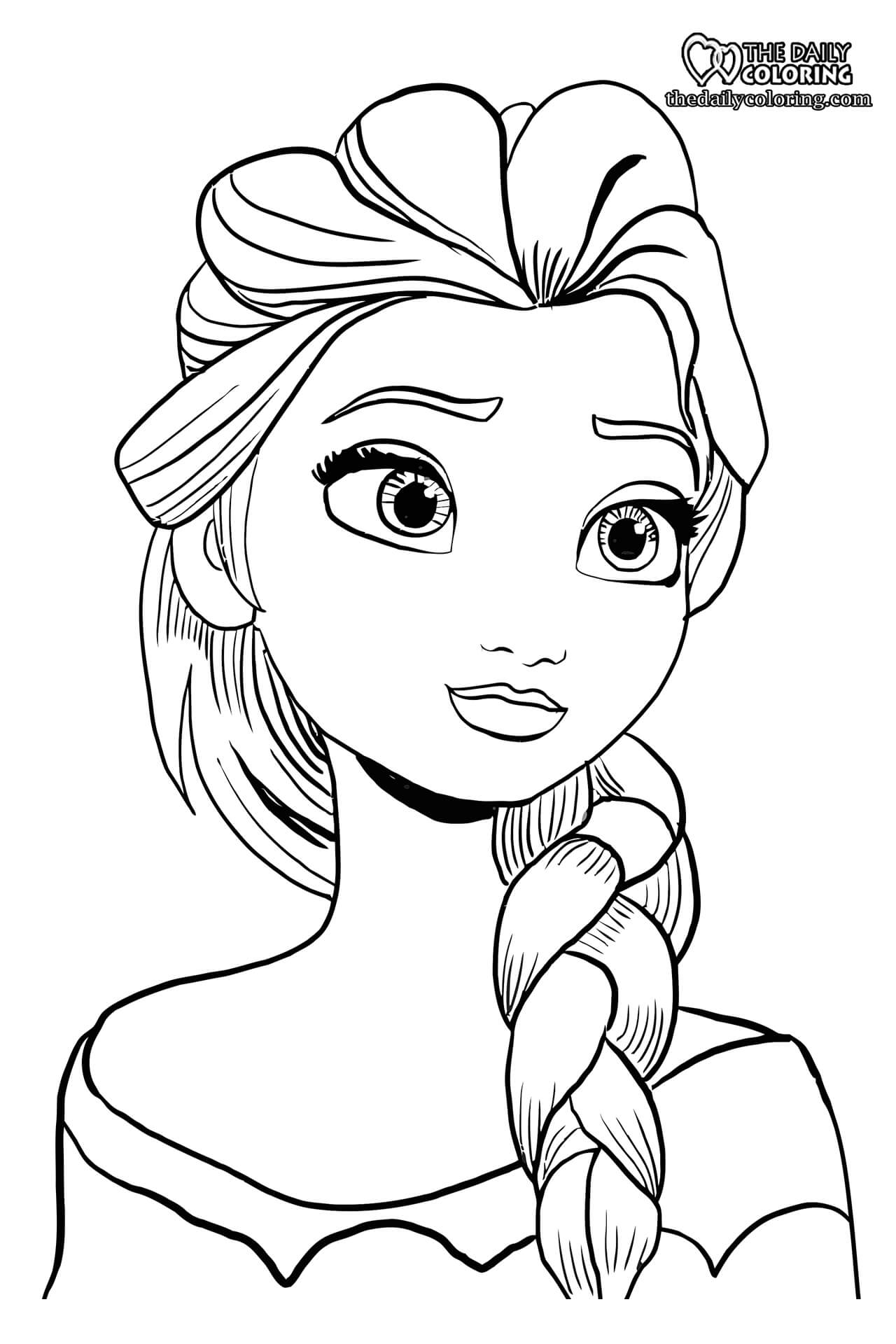 Elsa and Anna Coloring Pages [21 Pages]   The Daily Coloring
