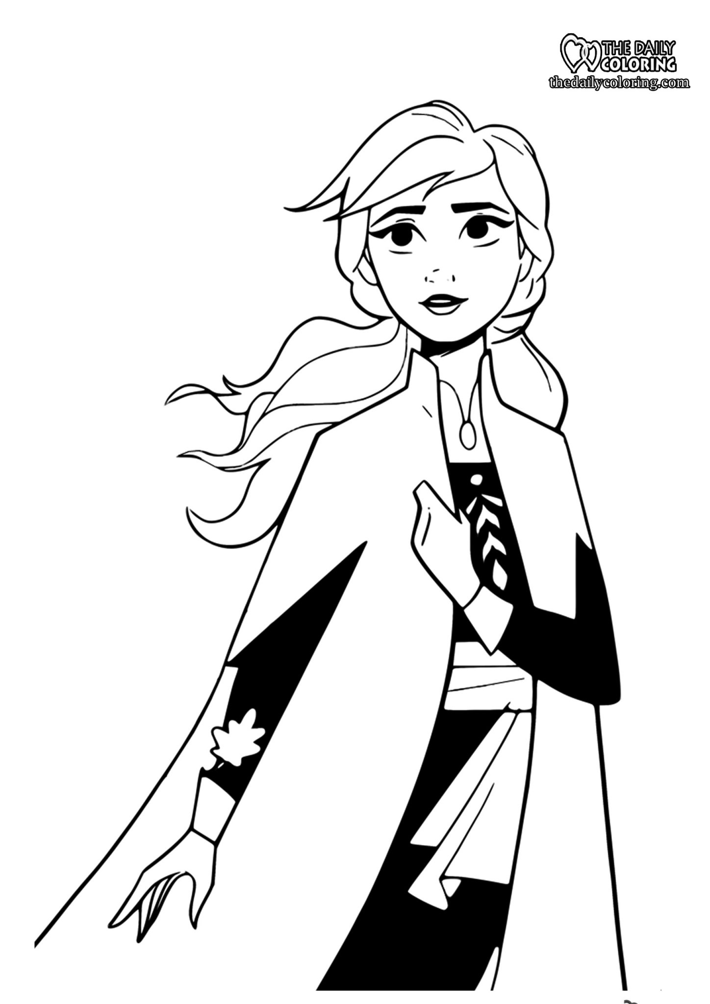 Elsa and Anna Coloring Pages [9 Pages] The Daily Coloring