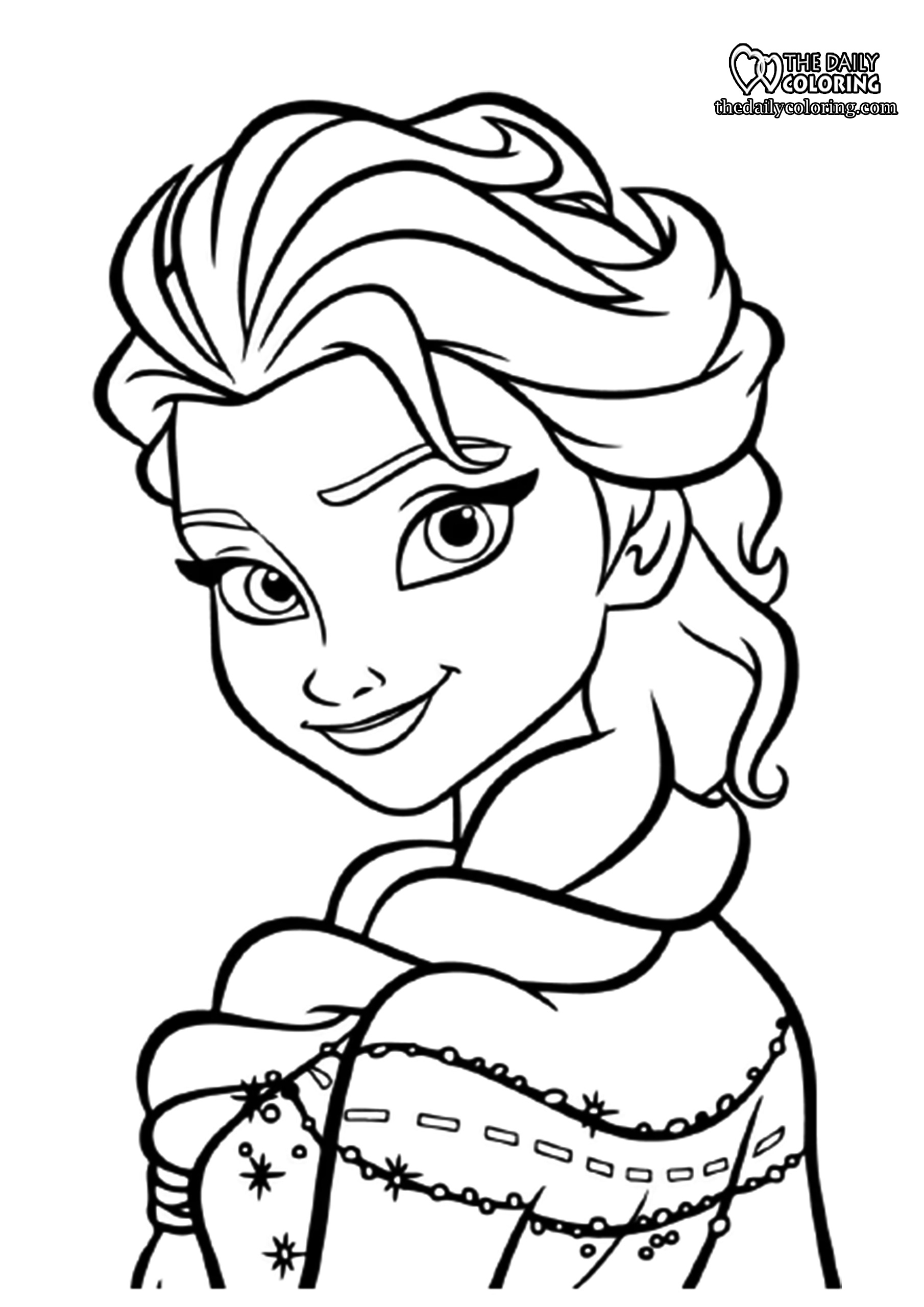 Elsa and Anna Coloring Pages [20 Pages]   The Daily Coloring