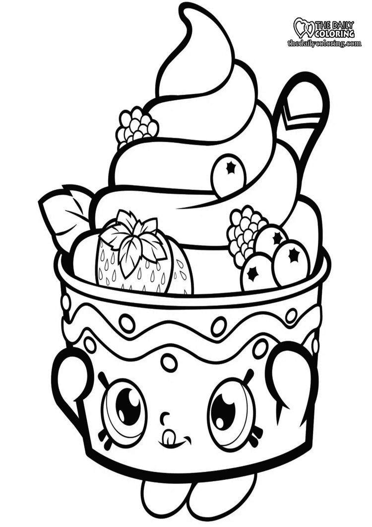 Ice Cream Coloring Pages - The Daily Coloring