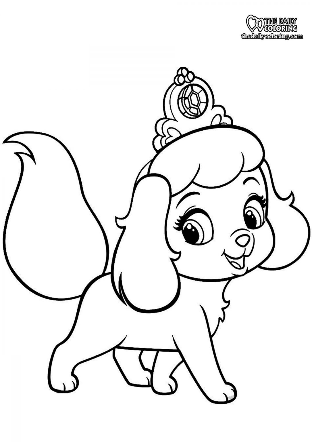 Puppy Coloring Pages - The Daily Coloring