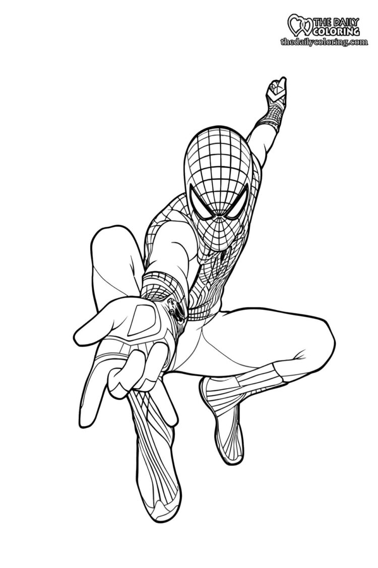 Spiderman Coloring Pages 7+ FULL HD - The Daily Coloring