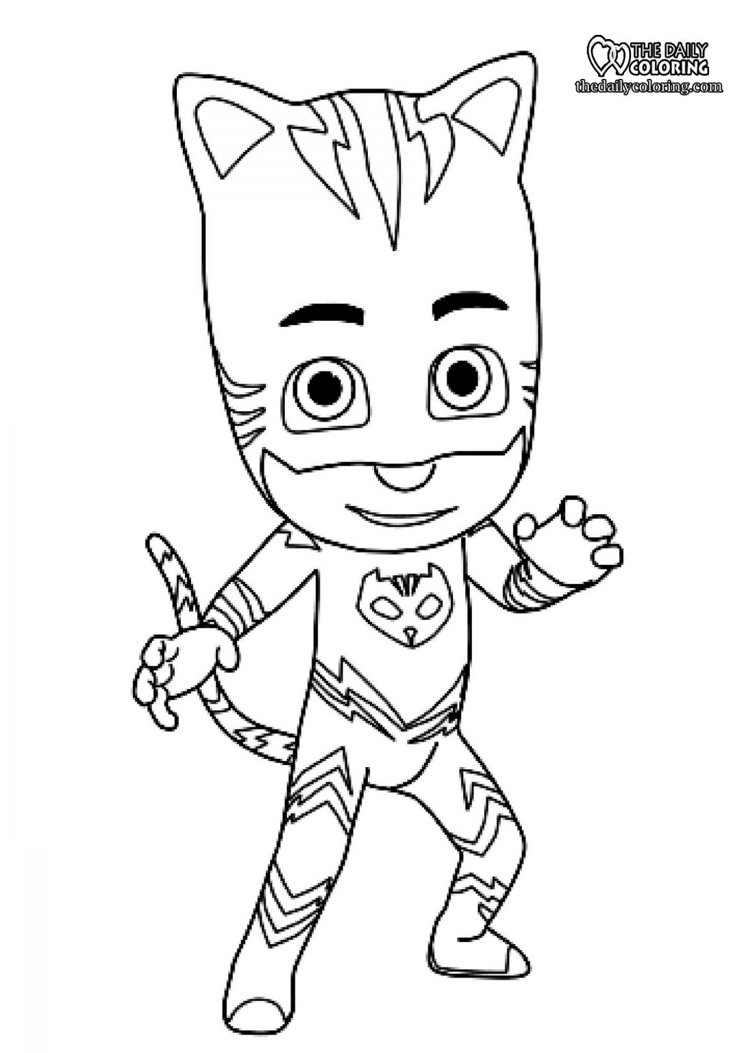 PJ Masks Coloring Pages - 2023 - The Daily Coloring