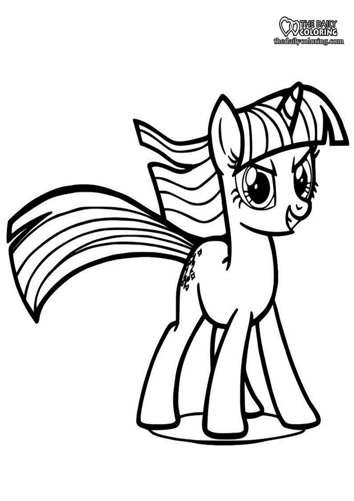 Pony Coloring Pages - 2023 - The Daily Coloring