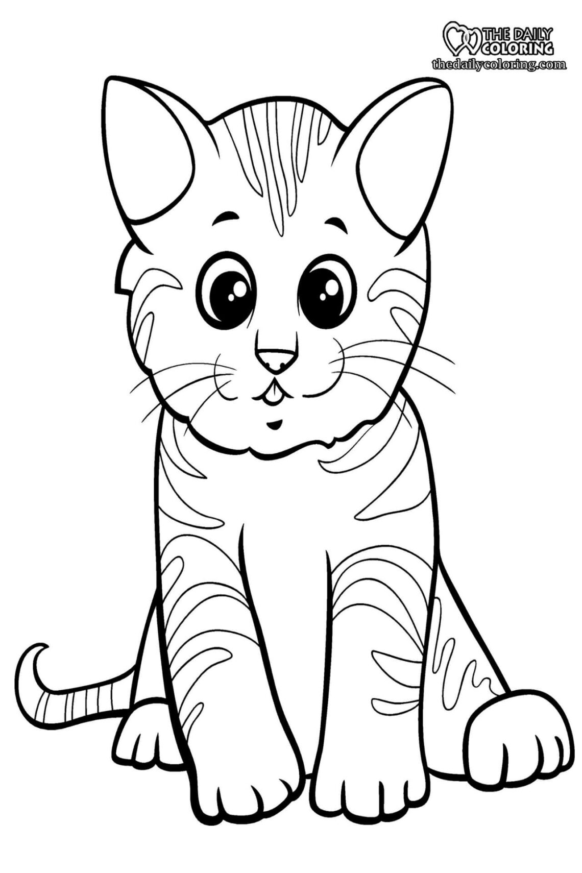 Cat Coloring Pages (2023) - The Daily Coloring