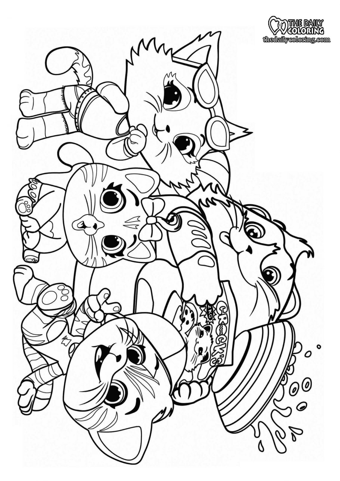 Cat Coloring Pages (2023) - The Daily Coloring