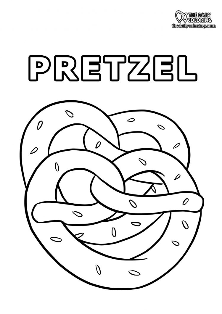 pretzel-coloring-page