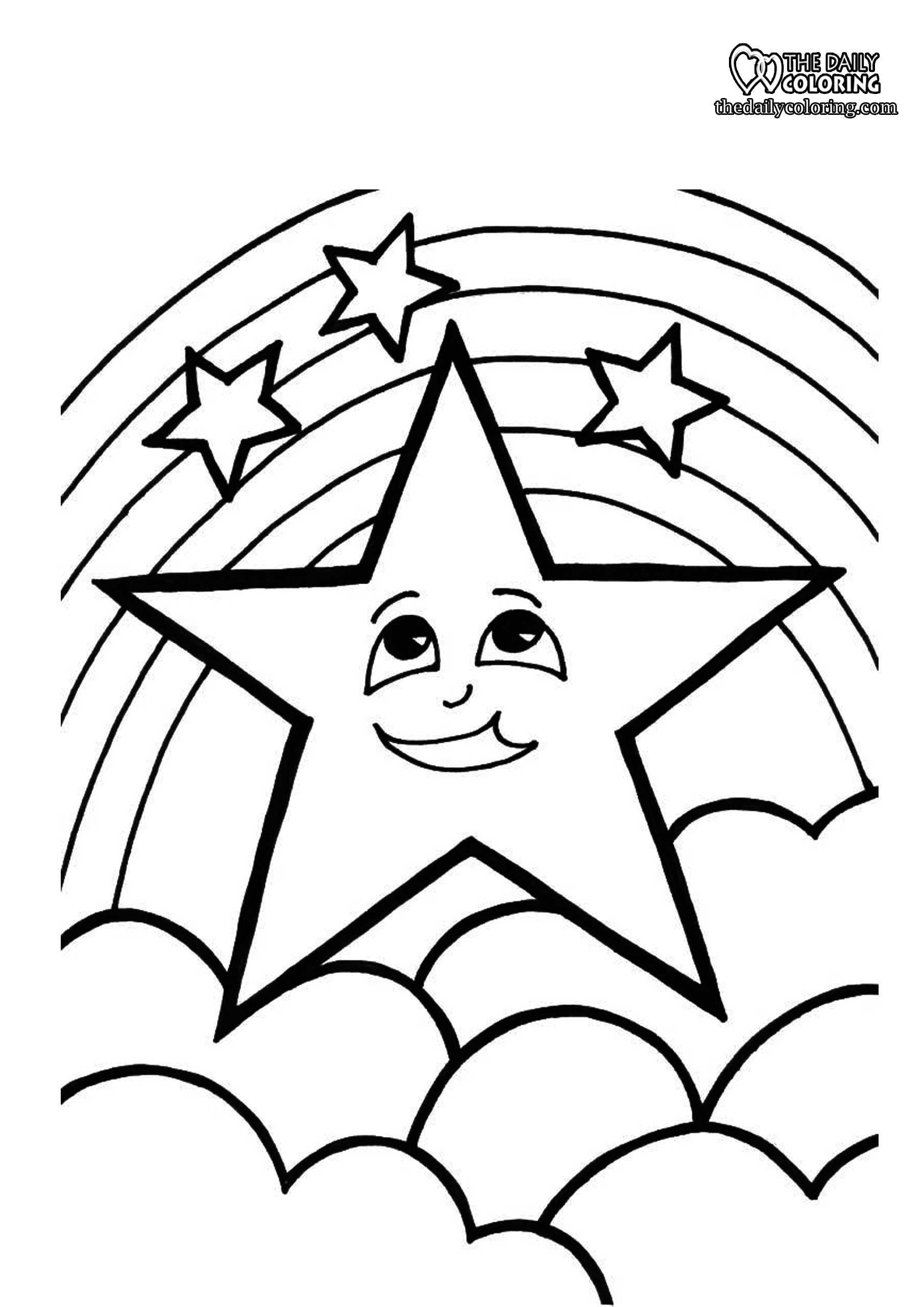 Stars Coloring Pages   The Daily Coloring