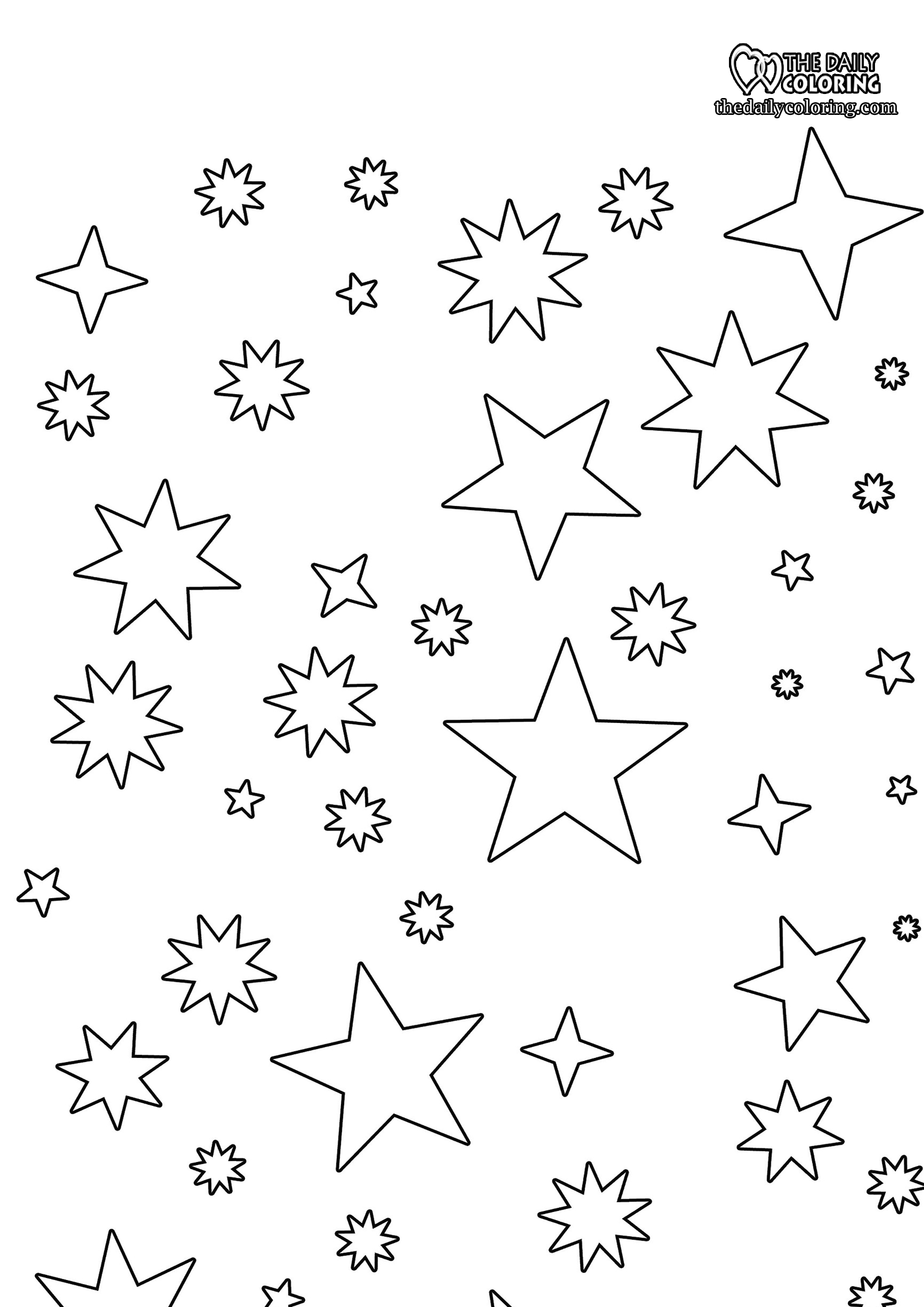 stars-coloring-page
