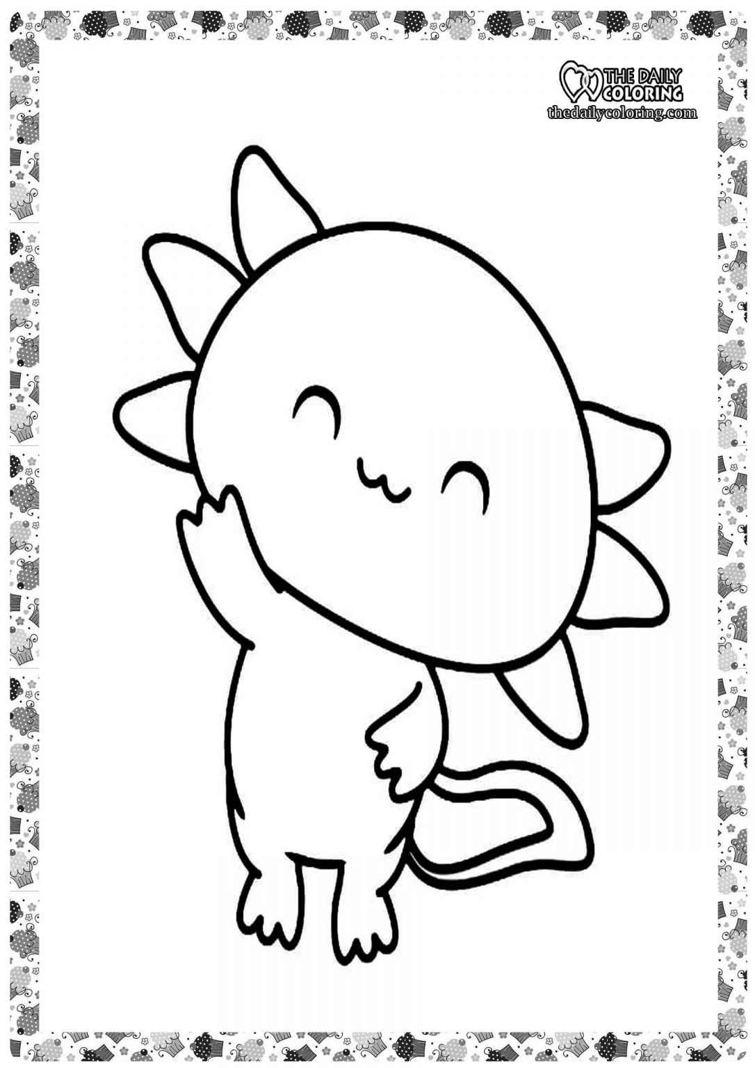 Axolotl Coloring Pages - The Daily Coloring