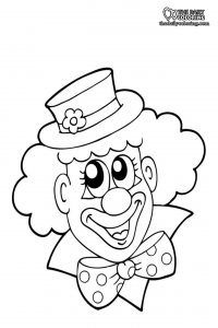 Clown Coloring Pages - The Daily Coloring