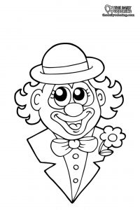 Clown Coloring Pages - The Daily Coloring