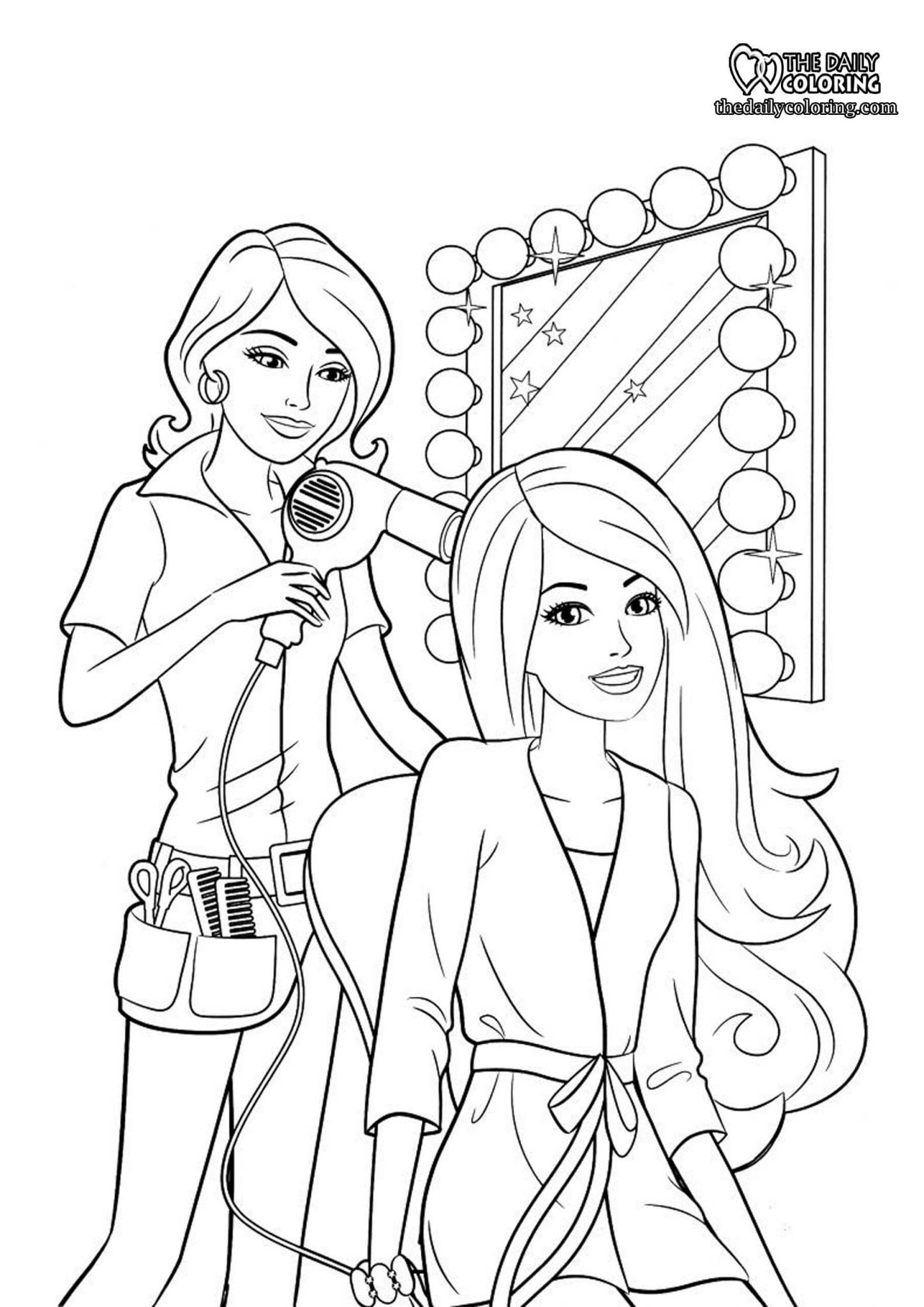 Girl Coloring Pages - The Daily Coloring