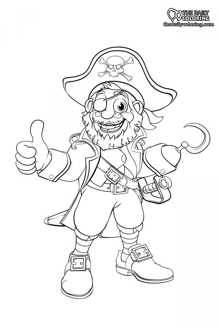 Pirate Coloring Pages - The Daily Coloring