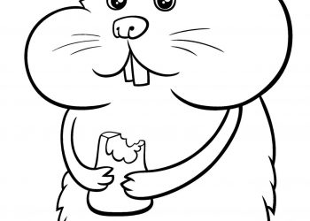 hamster-coloring-page