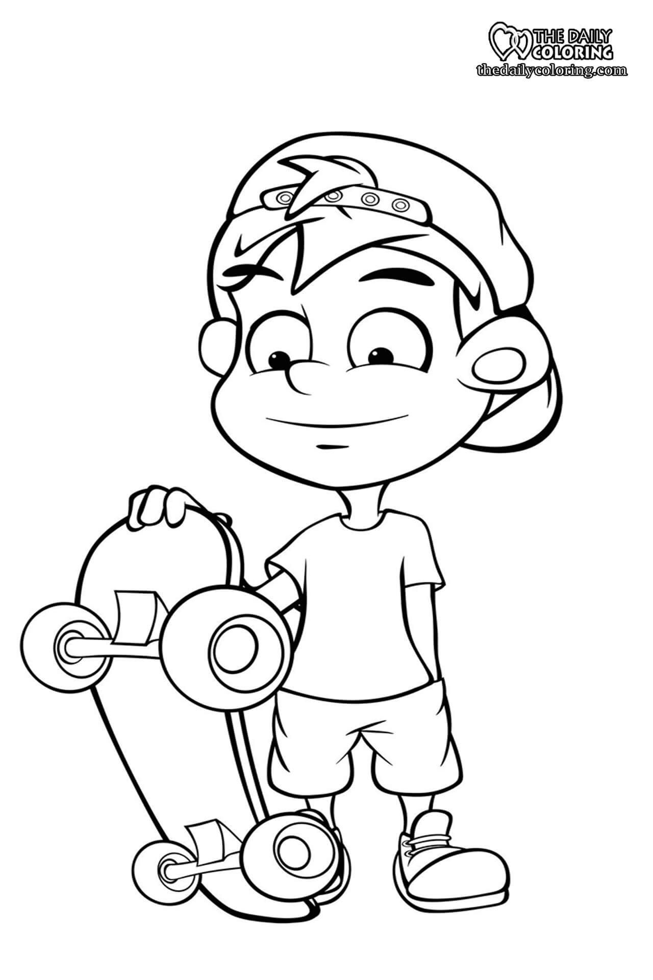 skateboard-coloring-page