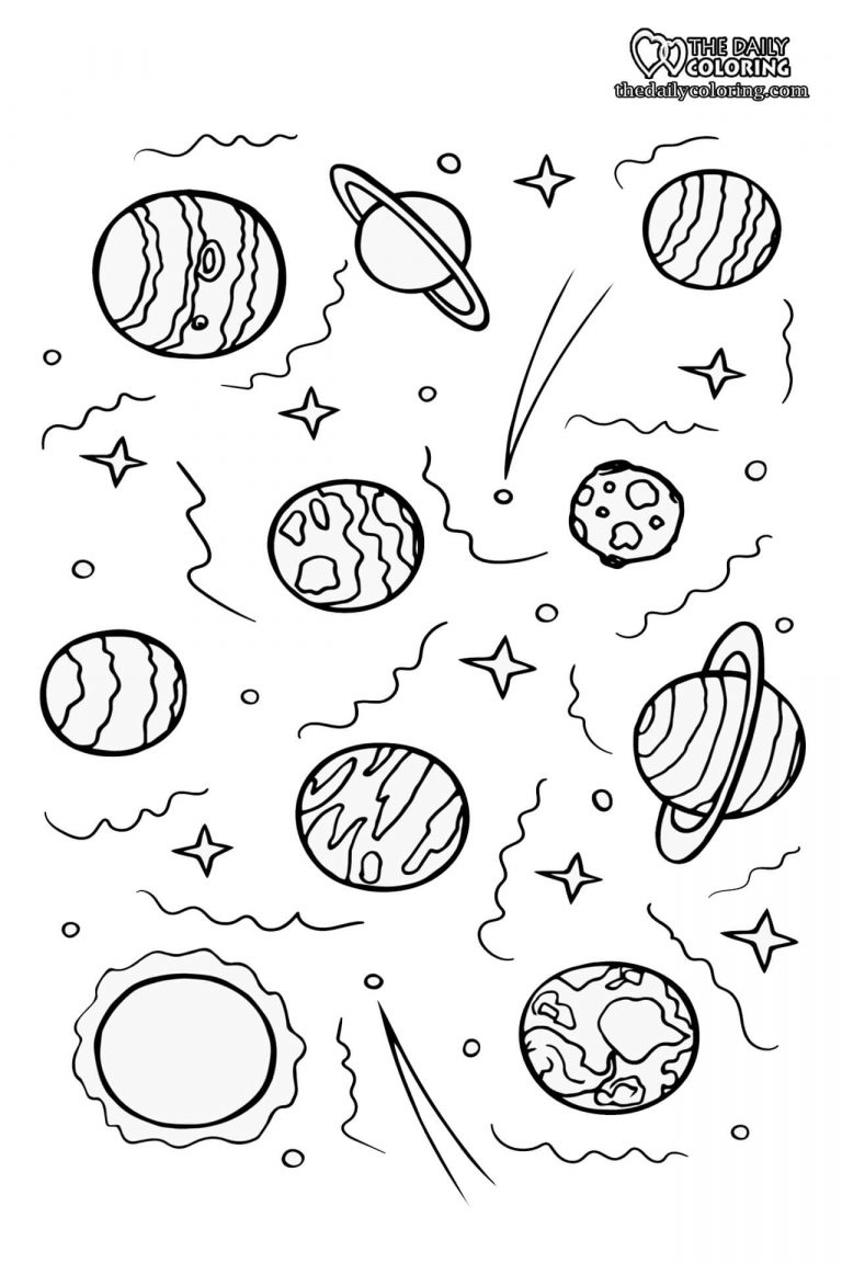 Space Coloring Pages - The Daily Coloring