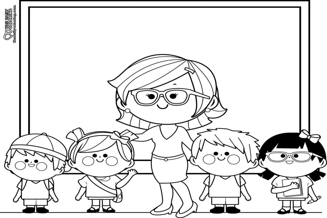 Teacher Coloring Pages **2023** - The Daily Coloring