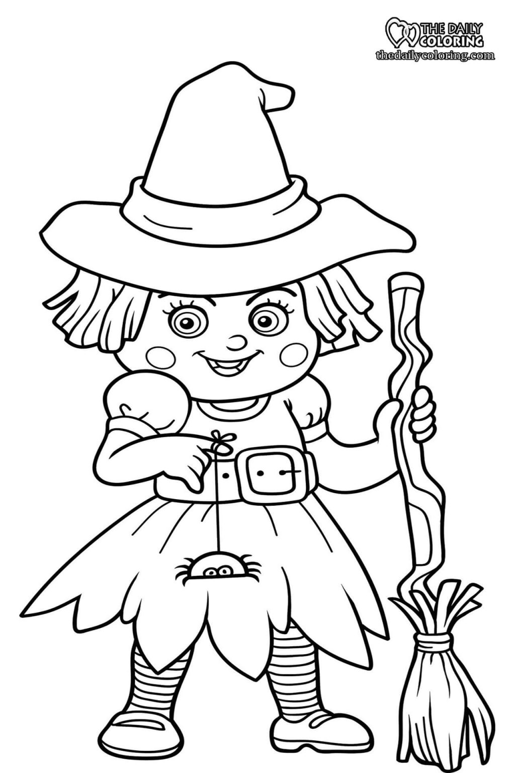 Witch Coloring Pages - The Daily Coloring