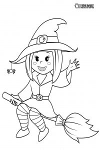 Witch Coloring Pages - The Daily Coloring