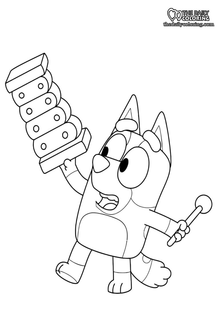Bluey Coloring Pages - The Daily Coloring