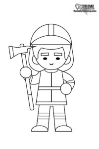 Firefighter Coloring Pages - The Daily Coloring