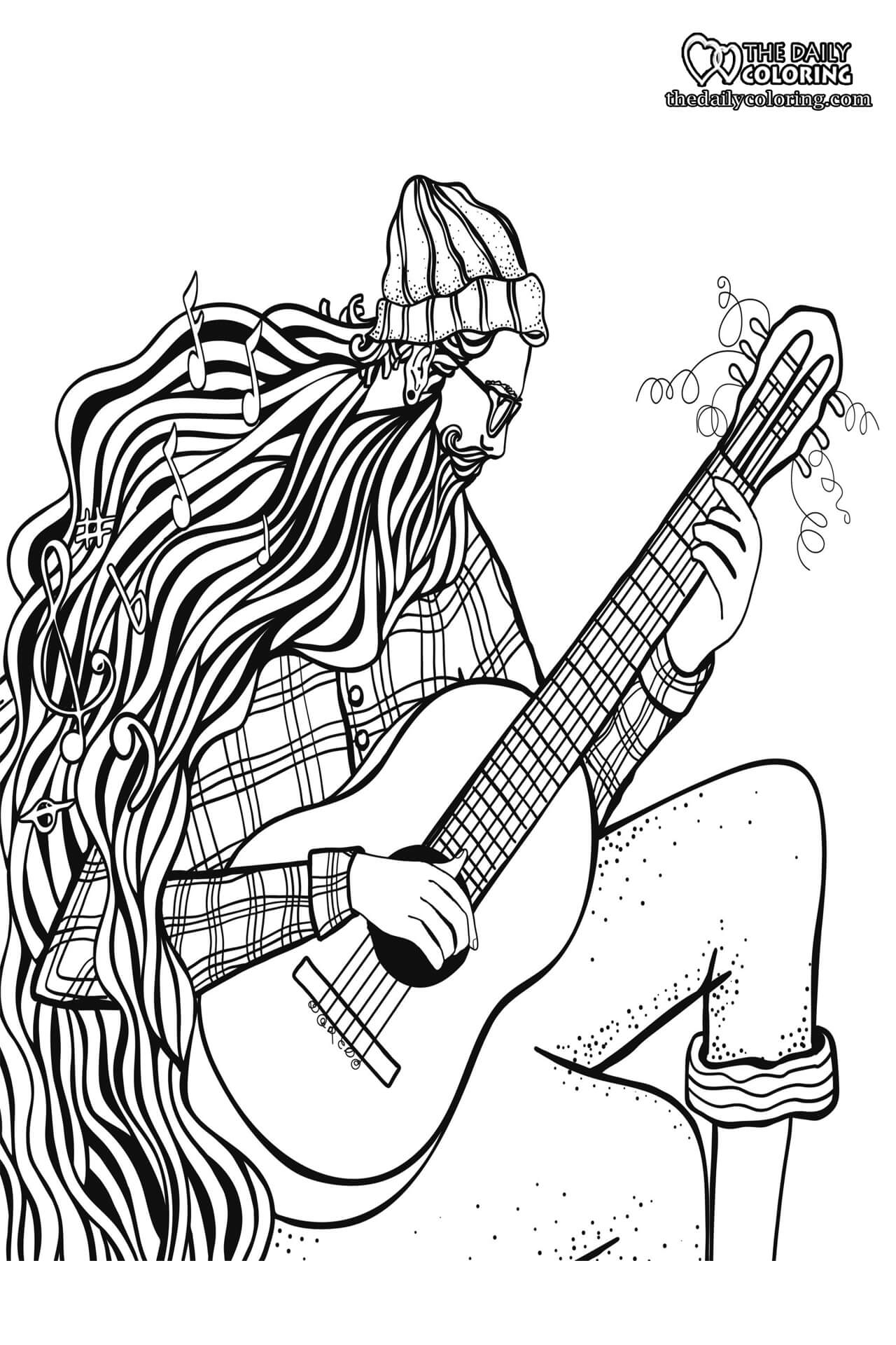 guitarist-coloring-page