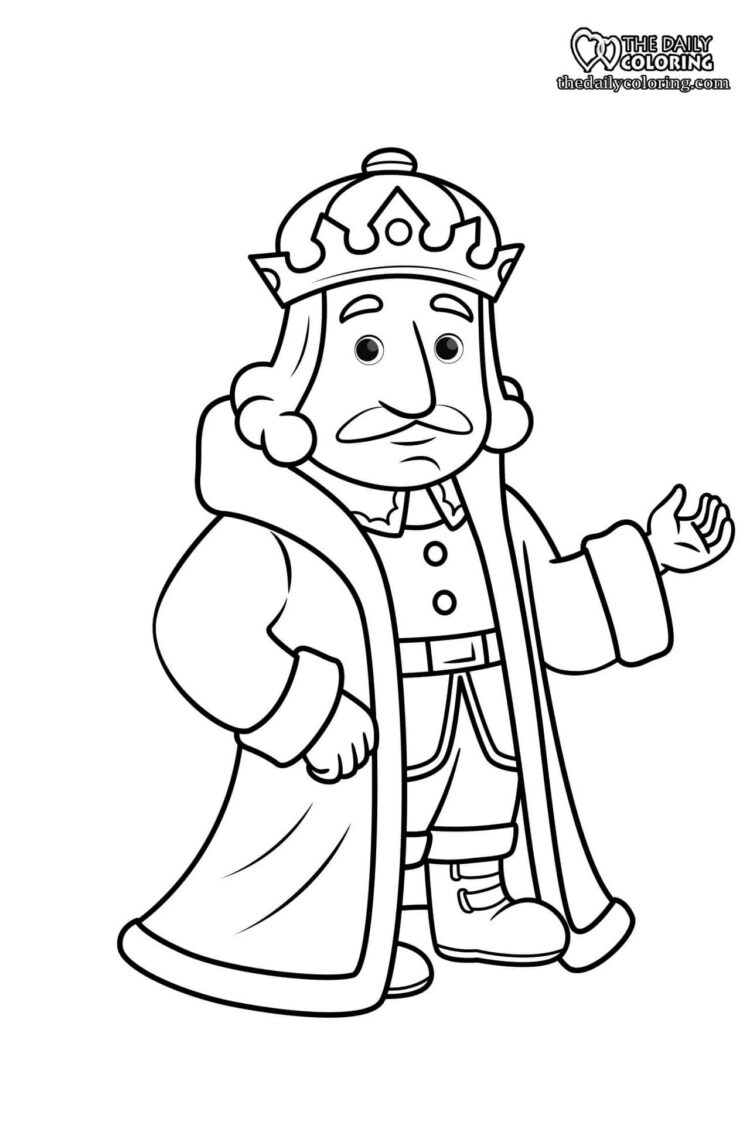 King Coloring Pages - The Daily Coloring