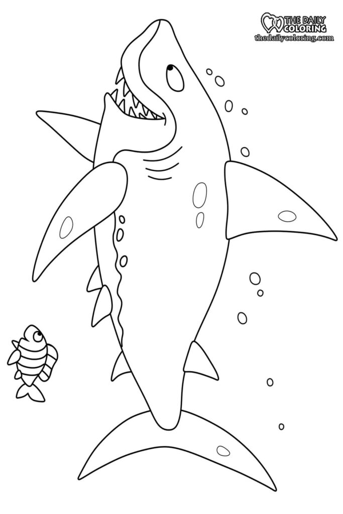 Shark Coloring Pages - The Daily Coloring