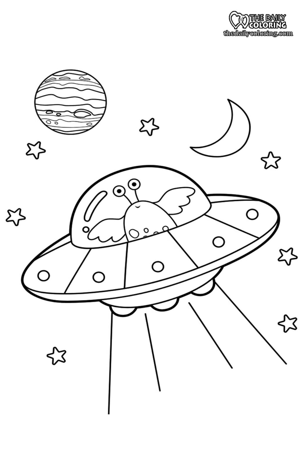 Free Printable Aliens Coloring Pages 2024 - The Daily Coloring