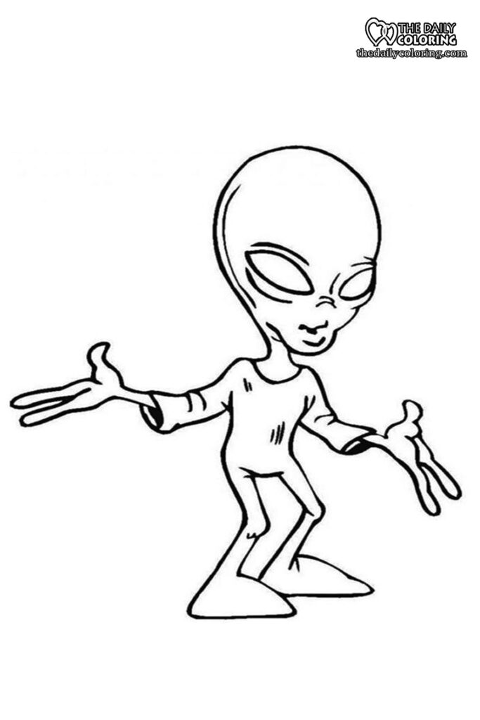 Free Printable Aliens Coloring Pages 2024 - The Daily Coloring