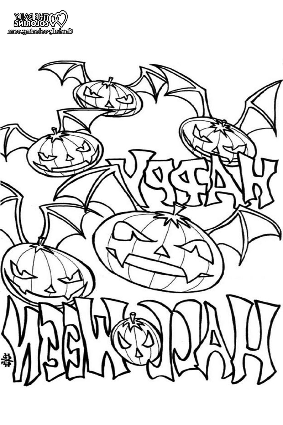 [2024] Free Printable Halloween Coloring Pages for Kids - The Daily ...