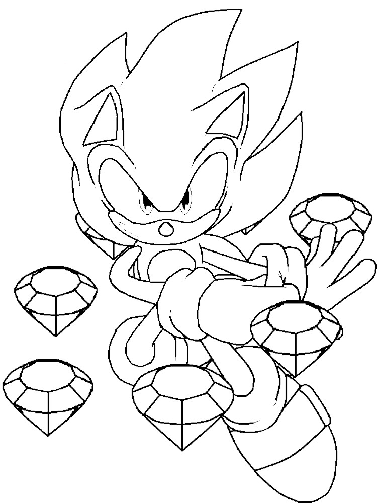 Sonic Coloring Pages - TopFreeDesigns