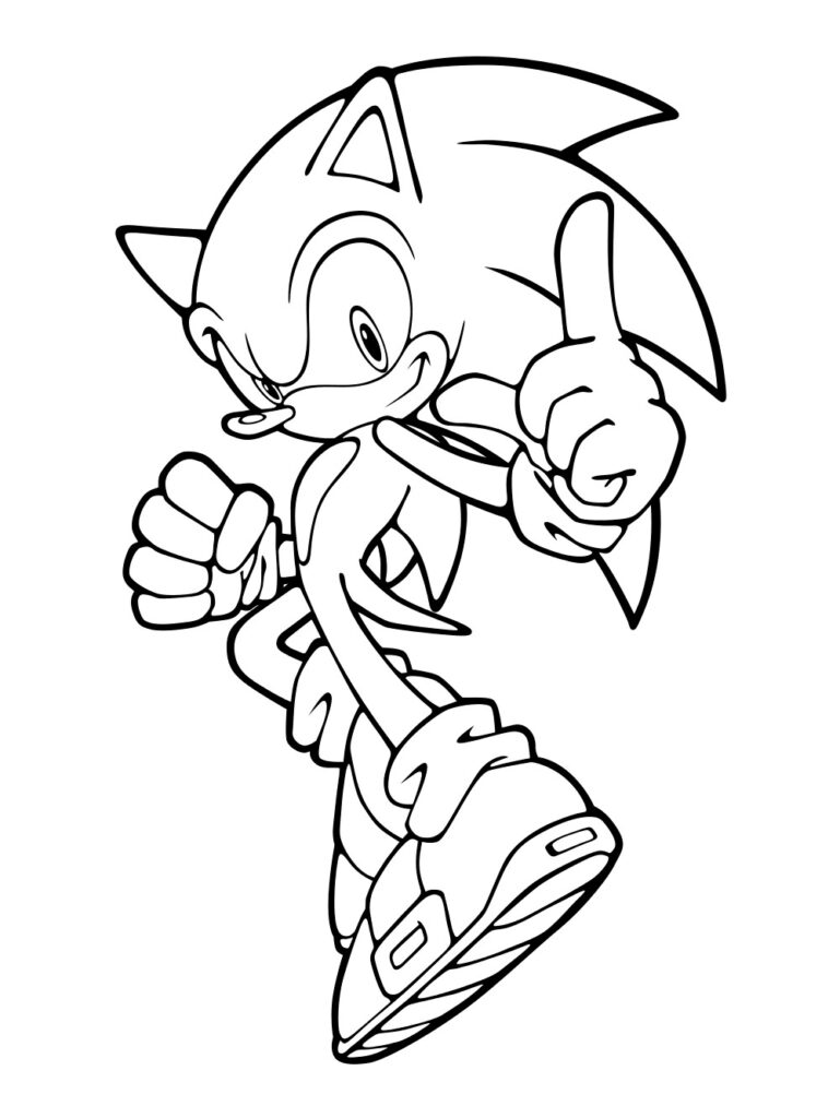 Super Sonic The Hedgehog Coloring Pages Free **2024** - The Daily Coloring