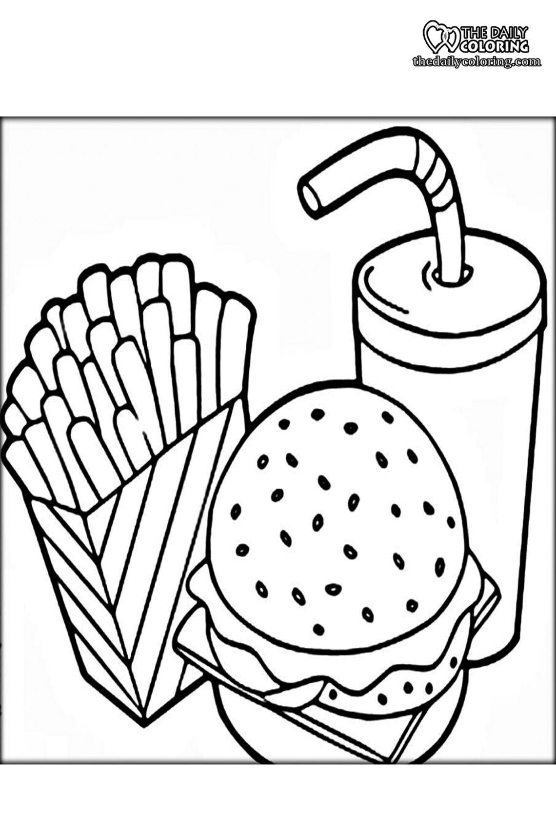 Free Printable Food Coloring Pages **2024** - The Daily Coloring