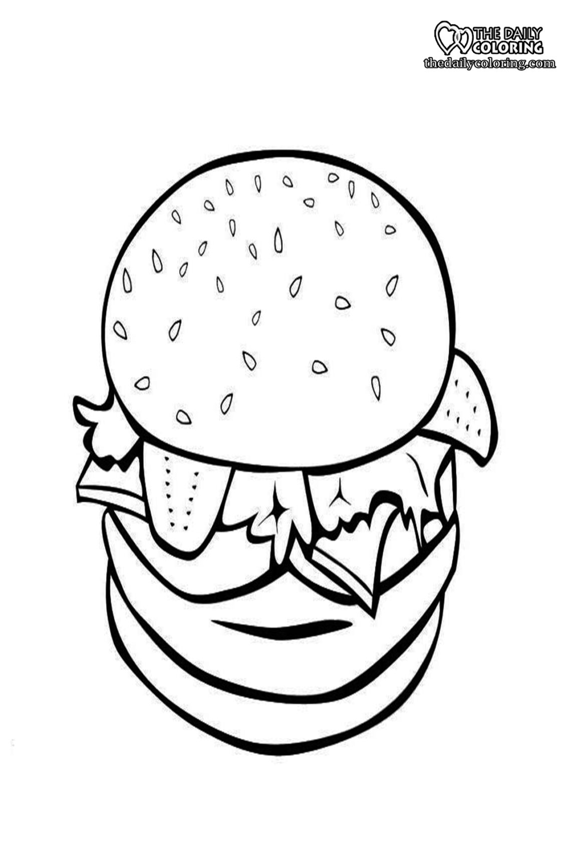 Free Printable Food Coloring Pages **2024** The Daily Coloring