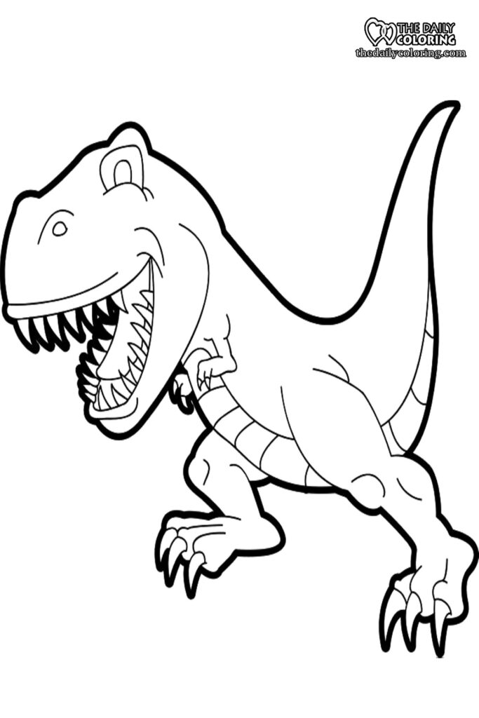 Dinosaur Coloring Pages Free [2024] - The Daily Coloring