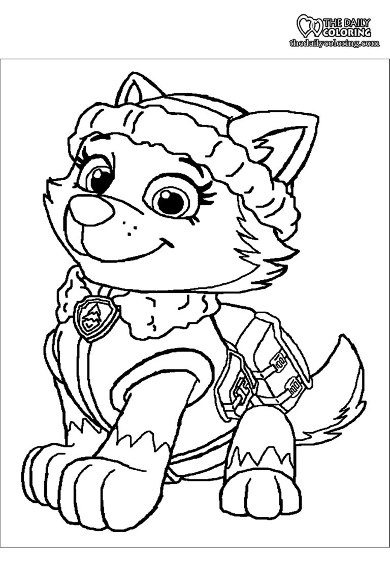 Free Printable Paw Patrol Coloring Pages [New] - The Daily Coloring