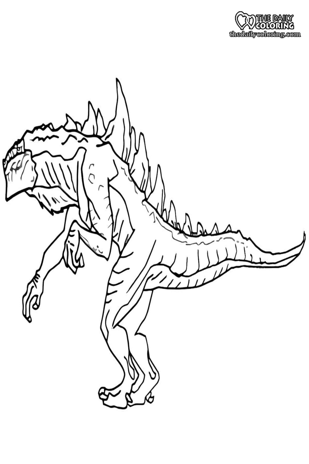 Godzilla Coloring Pages Free **2024** - The Daily Coloring