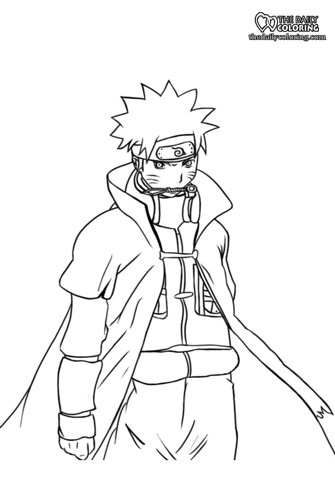 Naruto Coloring Pages   The Daily Coloring