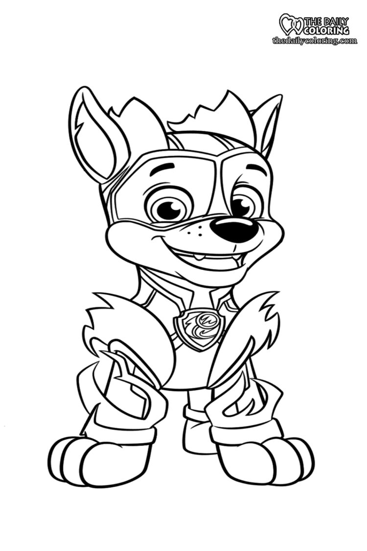 Free Printable Paw Patrol Coloring Pages [New] - The Daily Coloring